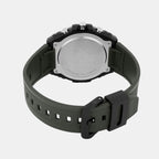 Youth Men Quartz Green Dial Chronograph Resin Watch AD283