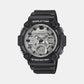 Youth Men Quartz Silver Dial Analog-Digital Resin Watch AD284