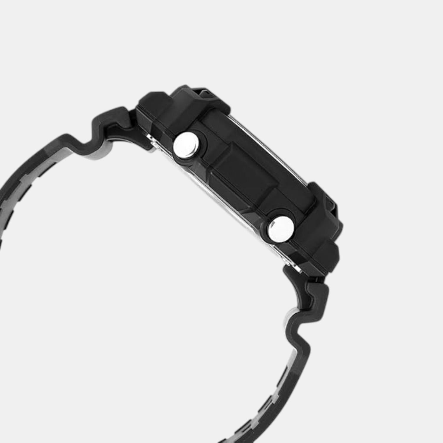 Youth Men Quartz Silver Dial Analog-Digital Resin Watch AD284