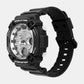 Youth Men Quartz Silver Dial Analog-Digital Resin Watch AD284