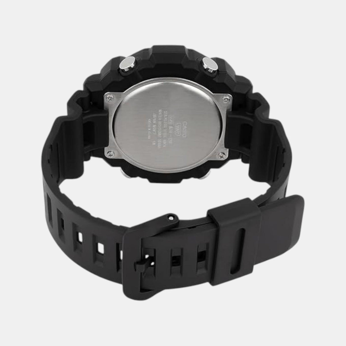 Youth Men Quartz Black Dial Analog-Digital Resin Watch AD285