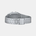 Vintage Unisex Quartz White Dial Analog-Digital Stainless Steel Watch AD290
