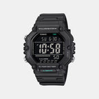 Unisex Quartz Black Dial Digital Resin Watch D437