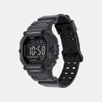 Unisex Quartz Black Dial Digital Resin Watch D437