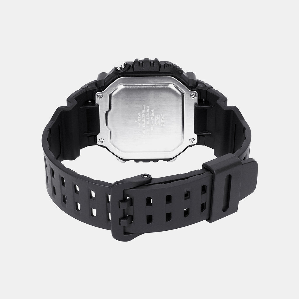 Unisex Quartz Black Dial Digital Resin Watch D437
