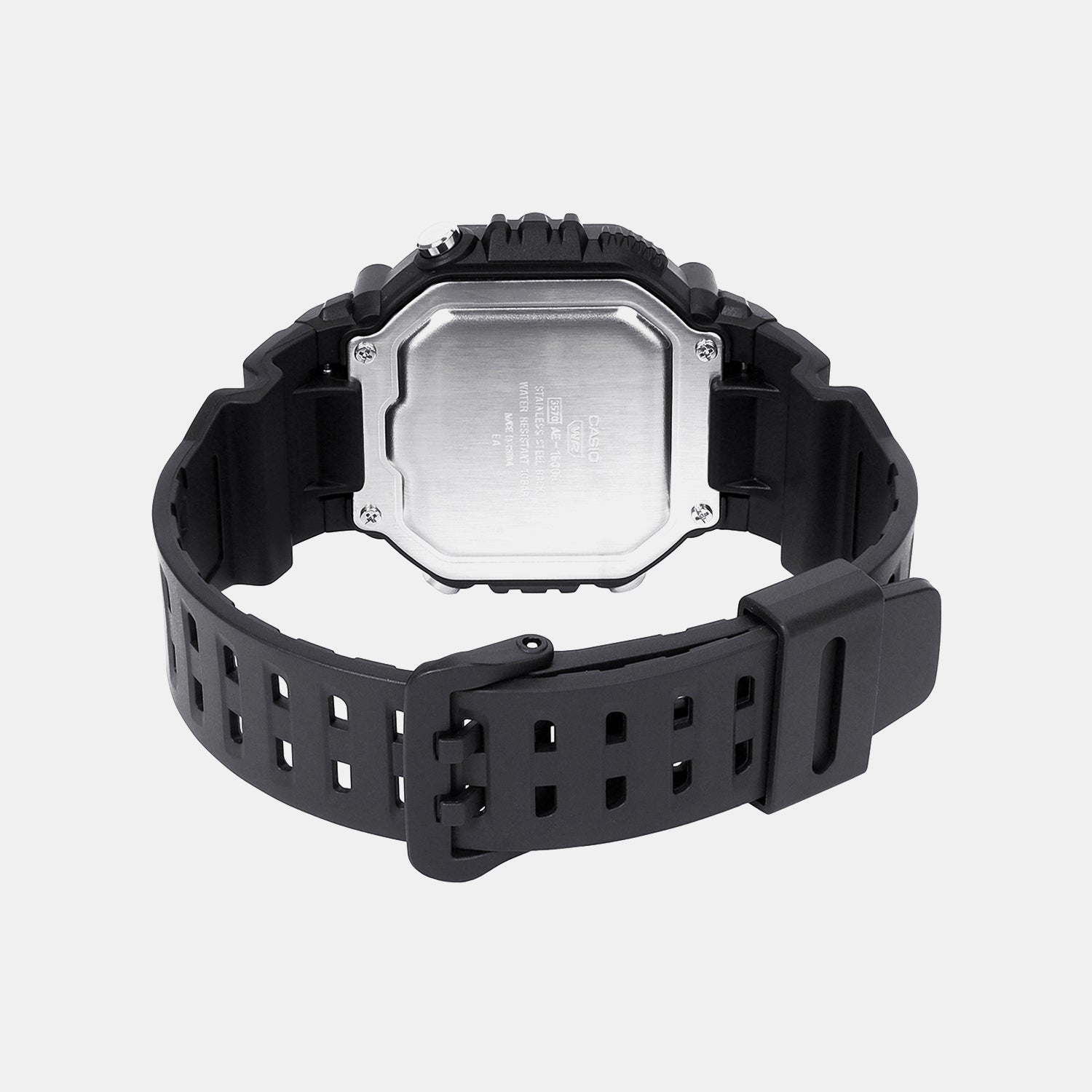 Unisex Quartz Black Dial Digital Resin Watch D437