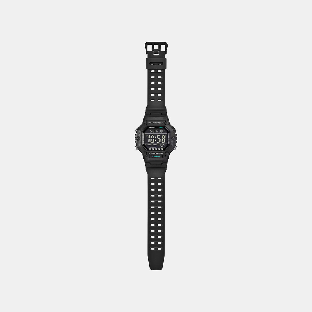 Unisex Quartz Black Dial Digital Resin Watch D437