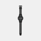 Unisex Quartz Black Dial Digital Resin Watch D437
