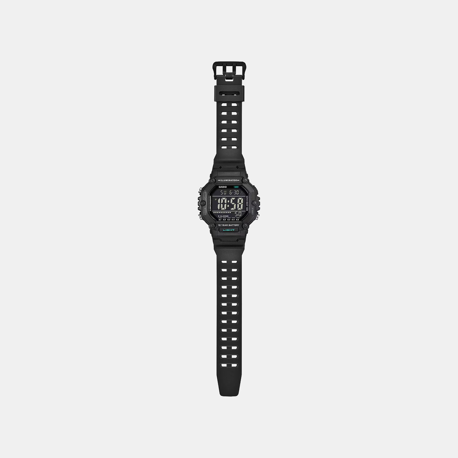 Unisex Quartz Black Dial Digital Resin Watch D437