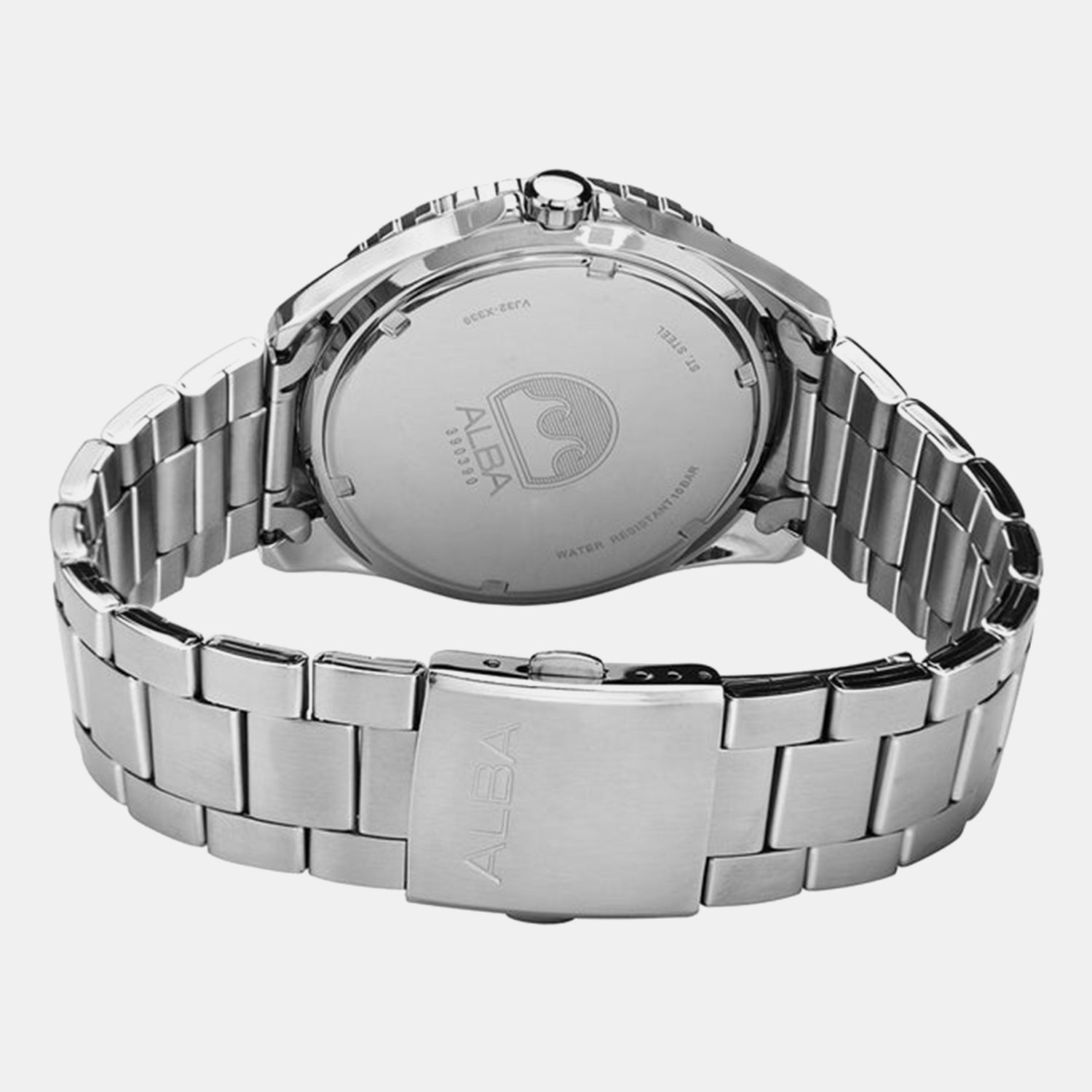 Active Men Quartz Black Dial Analog Stainless Steel Watch AG8N45X1