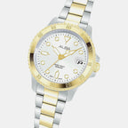 Active Women Quartz Silver Dial Analog Stainless Steel Watch AG8Q36X1
