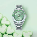 Active Women Quartz Green Dial Analog Stainless Steel Watch AG8Q67X1