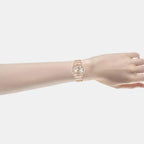 Active Women Quartz Mother Of Pearl Dial Analog Stainless Steel Watch AG8Q72X1