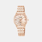 Active Women Quartz Mother Of Pearl Dial Analog Stainless Steel Watch AG8Q72X1
