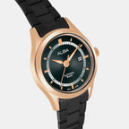 Women Quartz Black Dial Analog Stainless Steel Watch AH7BP8X1