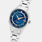 Prestige Women Quartz Blue Dial Analog Stainless Steel Watch AH7BQ5X1