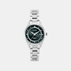 Women Quartz Black Dial Analog Stainless Steel Watch AH7BQ7X1