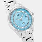 Prestige Women Quartz Blue Dial Analog Stainless Steel Watch AH7BQ9X1