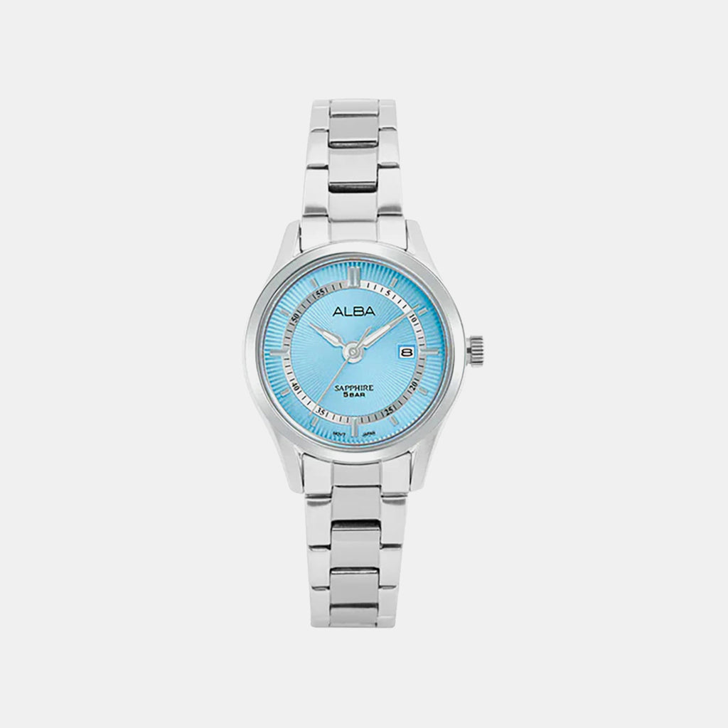 Prestige Women Quartz Blue Dial Analog Stainless Steel Watch AH7BQ9X1