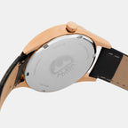 Prestige Women Quartz Black Dial Analog Leather Watch AH7BR0X1