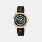 Prestige Women Quartz Black Dial Analog Leather Watch AH7BR0X1