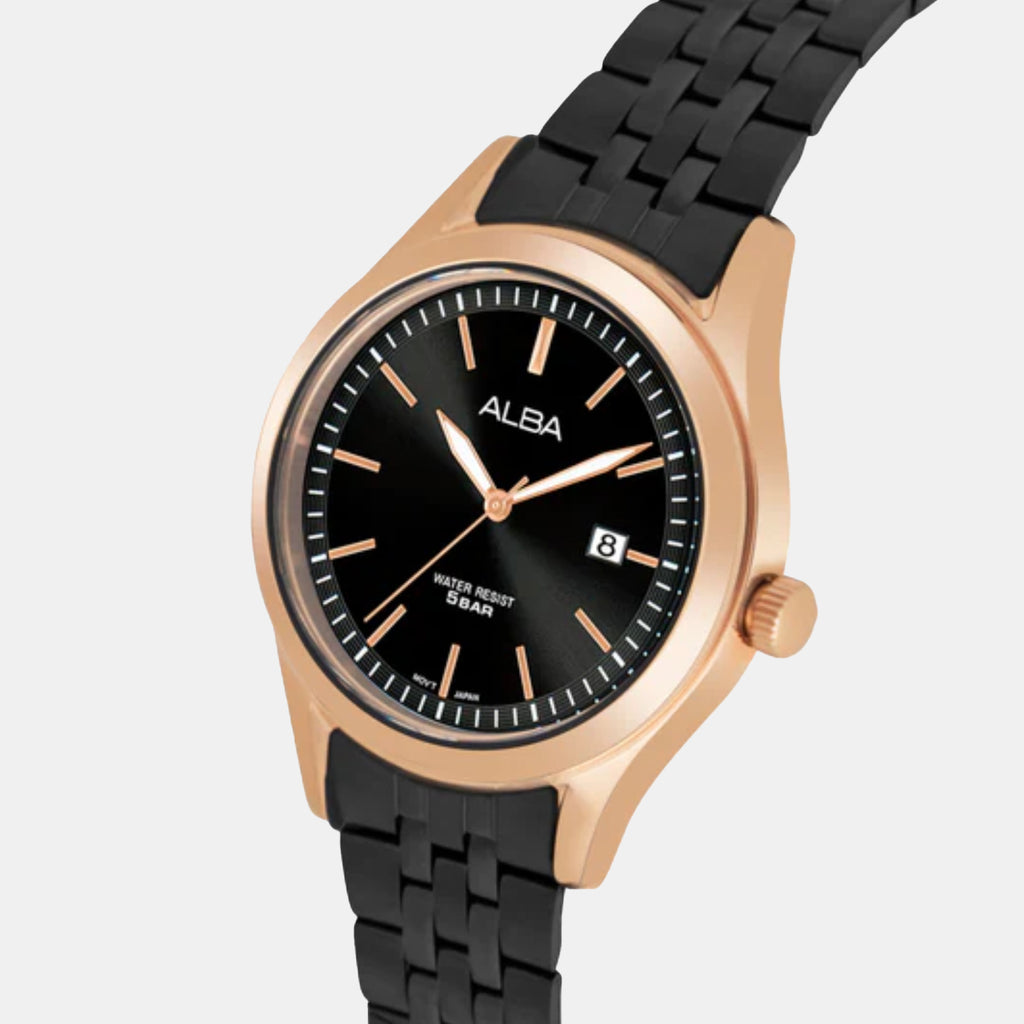 Onyx Women Quartz Black Dial Analog Stainless Steel Watch AH7CE2X1