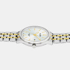 Women Quartz Silver Dial Analog Stainless Steel Watch AH7CF0X1