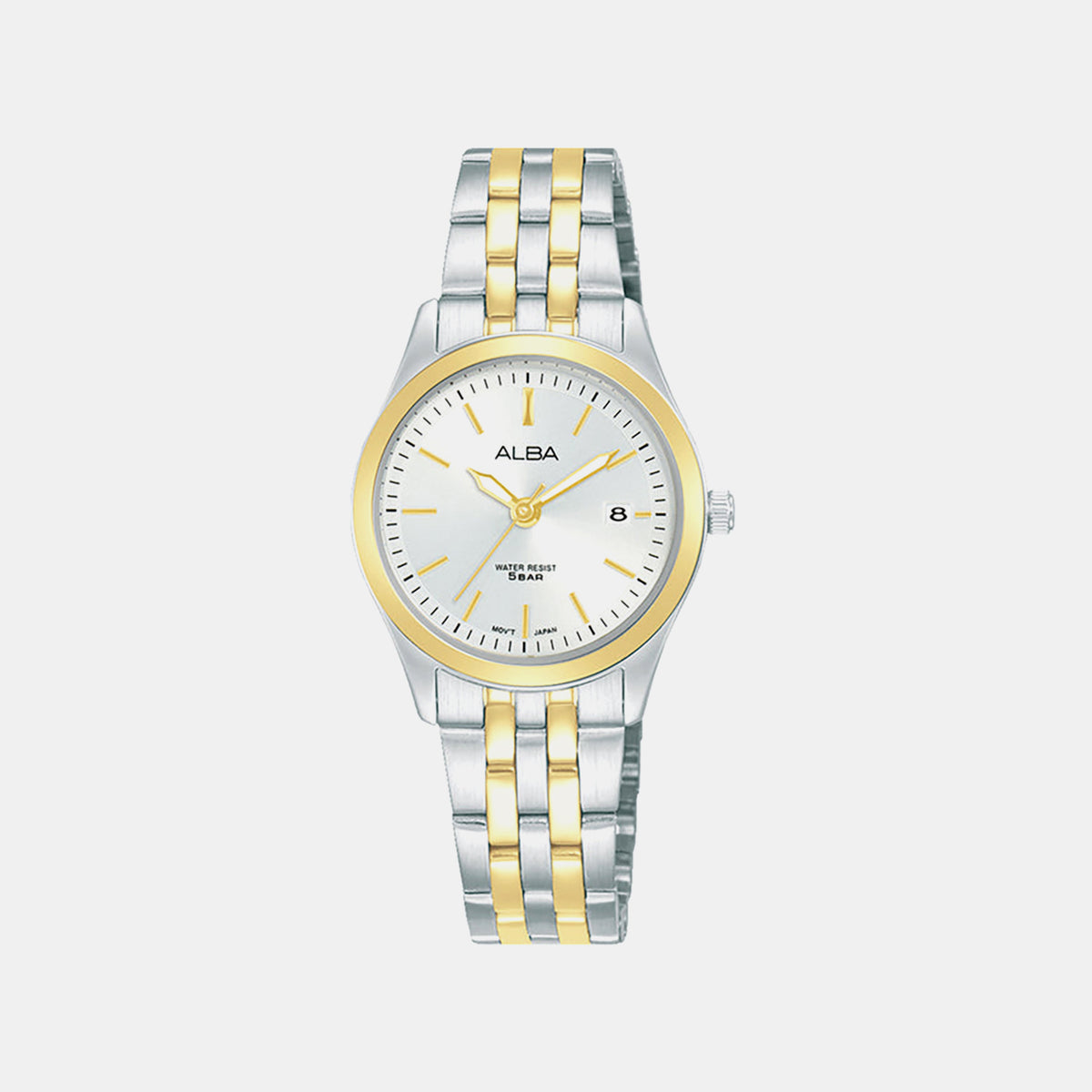 Prestige Women Quartz Silver Dial Analog Stainless Steel Watch AH7CF0X1