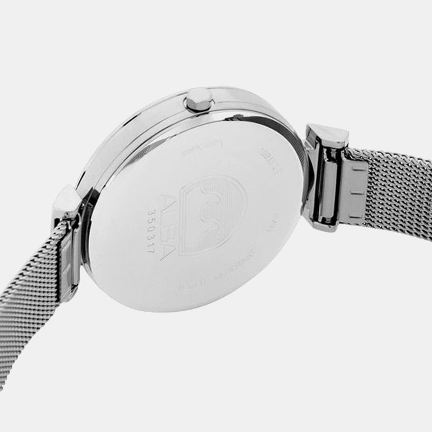 Men Quartz Silver Dial Analog Stainless Steel Watch AH7CG9X1