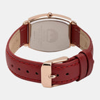 Fashion Women Quartz White Dial Analog Leather Watch AH7CT2X1