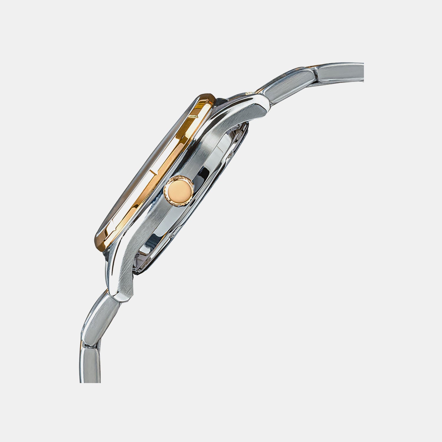 Prestige Women Quartz Gold Dial Analog Stainless Steel Watch AH7CY2X1