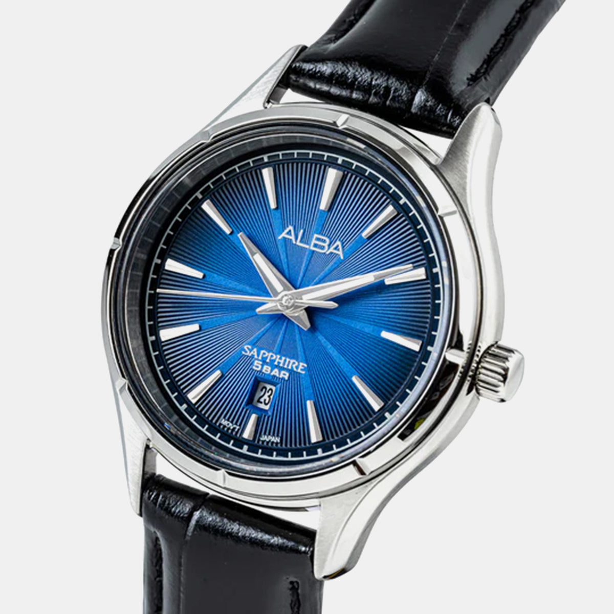 Prestige Women Quartz Blue Dial Analog Leather Watch AH7CZ1X1