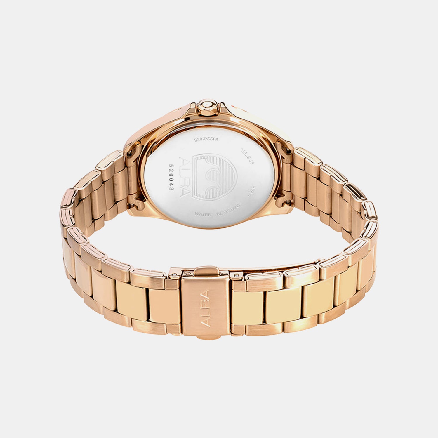 Fashion Women Quartz Mother Of Pearl Dial Analog Stainless Steel Watch AH7DV0X1