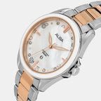 Fashion Women Quartz Mother Of Pearl Dial Analog Stainless Steel Watch AH7DV1X1