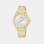 Women Quartz Silver Dial Analog Stainless Steel Watch AH7ED6X1