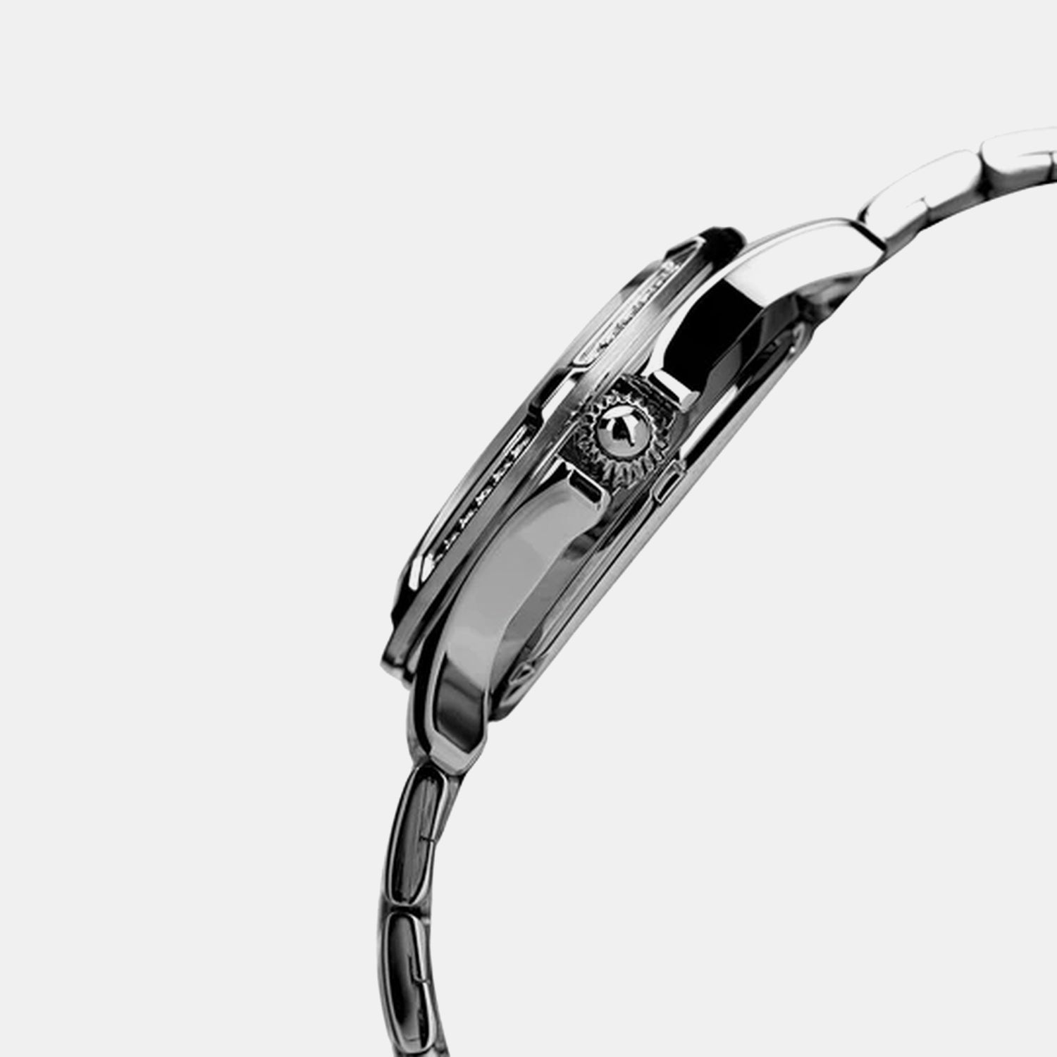 Women Quartz Blue Dial Analog Stainless Steel Watch AH7EE3X1