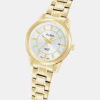 Women Quartz Silver Dial Analog Stainless Steel Watch AH7EE6X1
