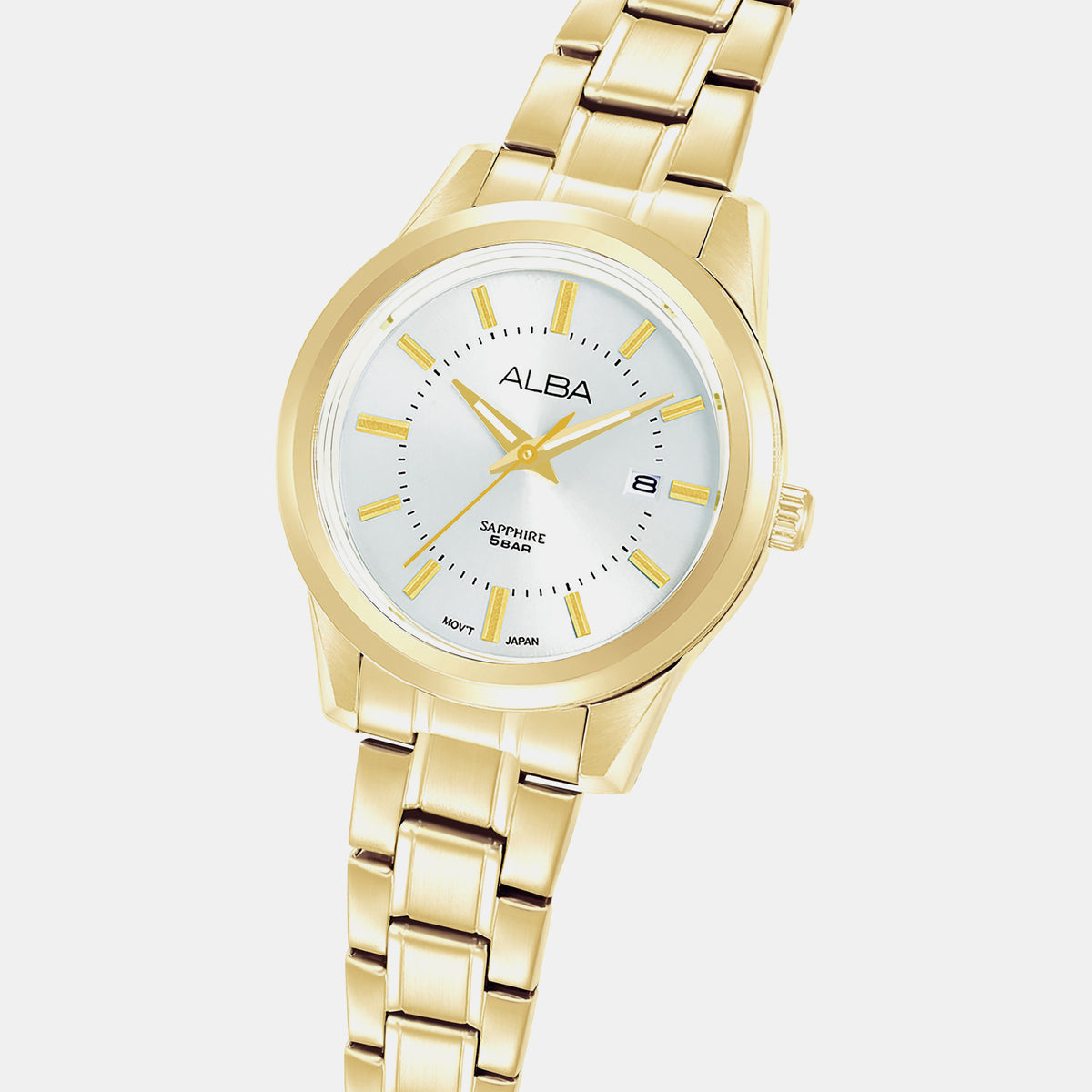 Prestige Women Quartz Silver Dial Analog Stainless Steel Watch AH7EE6X1