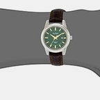 Prestige Women Quartz Green Dial Analog Leather Watch AH7EF5X1