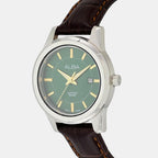 Prestige Women Quartz Green Dial Analog Leather Watch AH7EF5X1