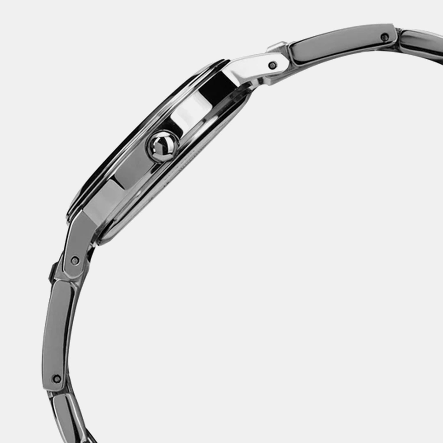 Women Quartz Pink Dial Analog Stainless Steel Watch AH7EJ3X1