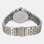 Fashion Women Quartz Silver Dial Analog Stainless Steel Watch AH7EM4X1