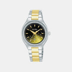 Fashion Women Quartz Multicolour Dial Analog Stainless Steel Watch AH7ET7X1