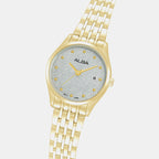 Women Quartz Silver Dial Analog Stainless Steel Watch AH7EY4X1