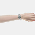 Women Quartz Black Dial Analog Stainless Steel Watch AH7EZ1X1