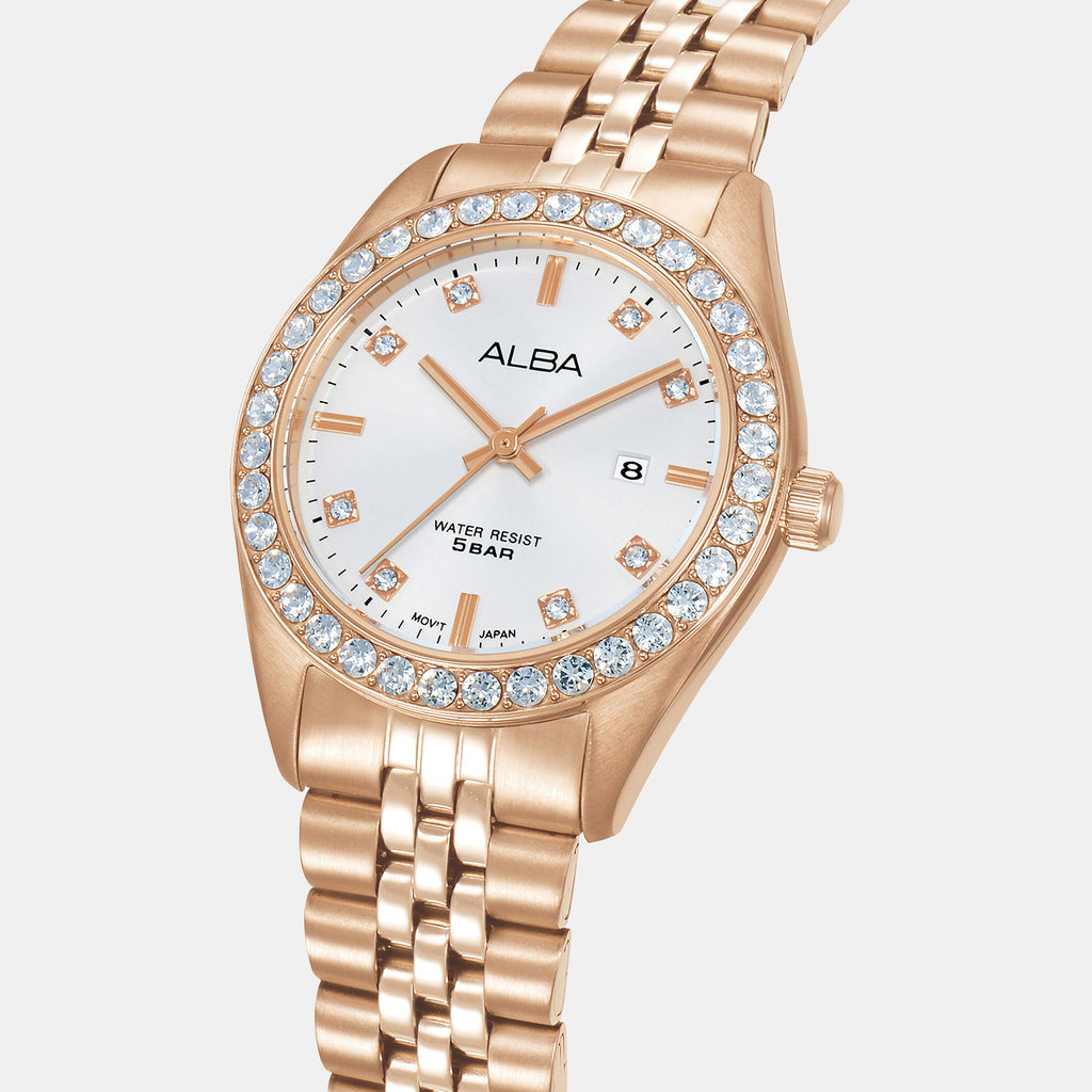 Prestige Women Quartz Silver Dial Analog Stainless Steel Watch AH7FD2X1