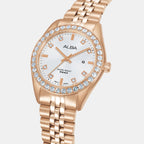 Prestige Women Quartz Silver Dial Analog Stainless Steel Watch AH7FD2X1