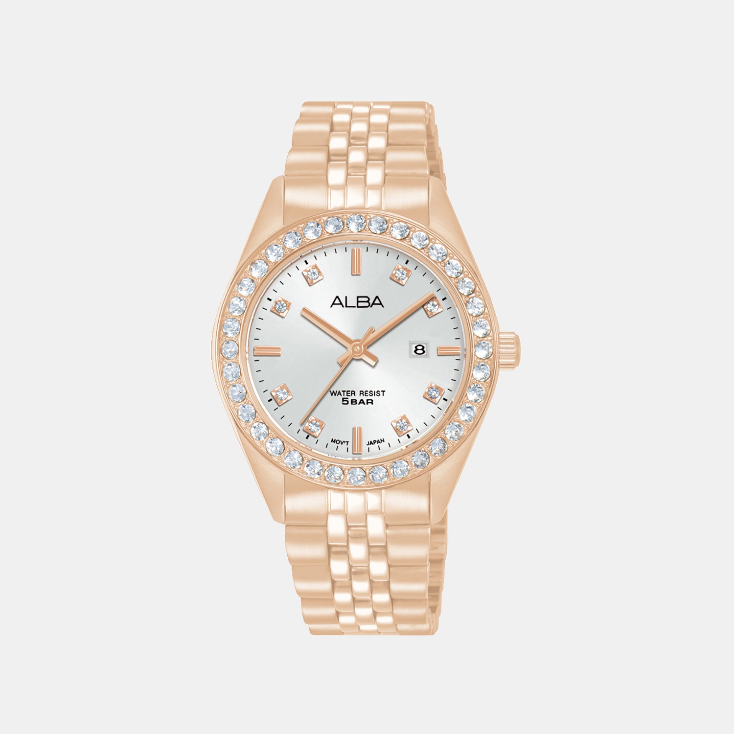 Prestige Women Quartz Silver Dial Analog Stainless Steel Watch AH7FD2X1