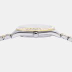 Fashion Women Quartz Silver Dial Analog Stainless Steel Watch AH7FD8X1