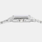 Fashion Women Quartz Silver Dial Analog Stainless Steel Watch AH7FF1X1
